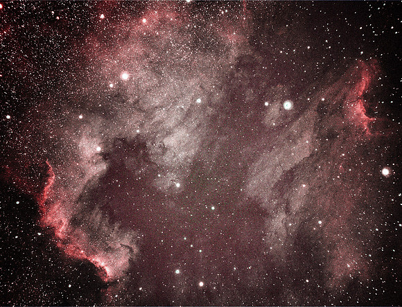 NGC7000 N. American, Pelican Nebulae