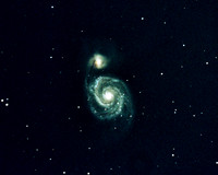 M51A Whirlpool Galaxy and Companion Galaxy NGC 5195