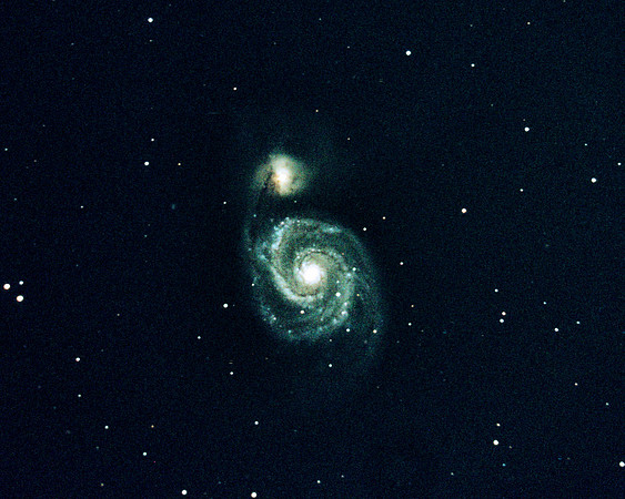M51A Whirlpool Galaxy and Companion Galaxy NGC 5195